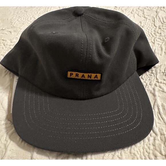 prAna Gazin Patch Hat Performance Woven Charcoal Prana Unisex O/S UFP 50+ Rated - Picture 1 of 5